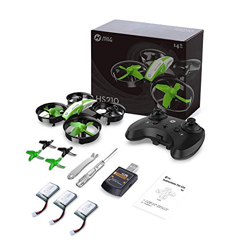 Holy Stone Kid Toys Mini RC Drone for Beginners Adults, Indoor Outdoor Quadcopter Plane for Boys Girls with Auto Hover, 3D Flip, 3 Batteries & Headless Mode, Xmas Toddler Gift, Green from Holy Stone