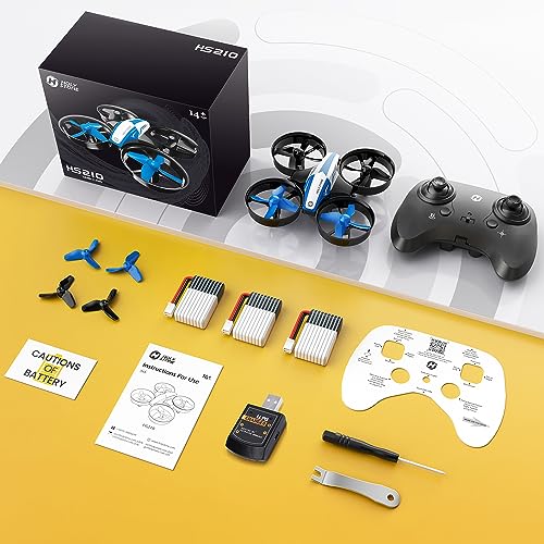 Holy Stone Mini Drone for Kids and Beginners RC Nano Quadcopter Indoor Small Helicopter Plane with Auto Hovering, 3D Flip, Headless Mode and 3 Batteries, Great Gift Toy for Boys and Girls, Blue from Holy Stone