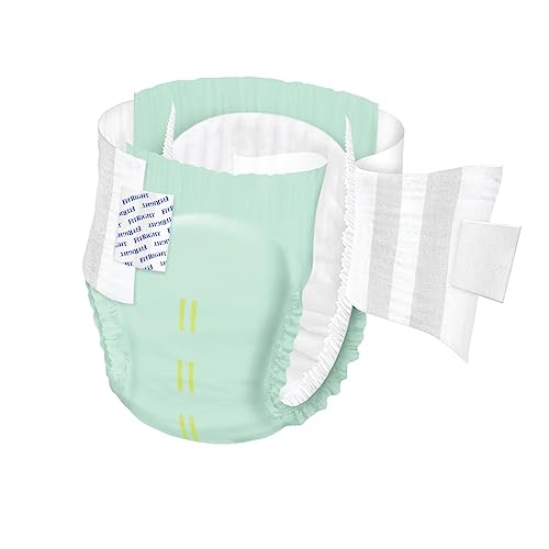 FitRight Stretch Ultra Adult Briefs, Incontinence Diapers with Tabs, Heavy Absorbency, Large/XL/2XL, 51 to 70", 20 Count (Pack of 4) from Medline Industries Healthcare