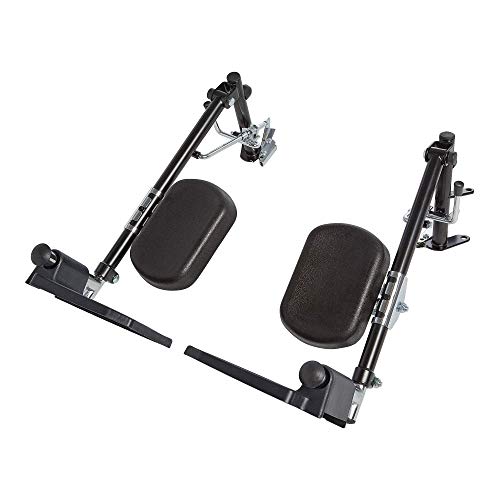 Circle Specialty, Elevating Swing-Away Leg Rests,Large, Plastic Footplates with Padded Calf Pads, for Ziggo Folding Pediatric Wheelchair, ZG1600 & ZG1800, for Kids, Teens, Young Adults (Large) by Circle Specialty Inc
