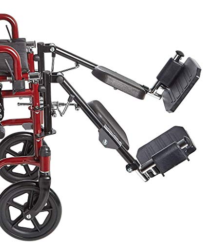 Circle Specialty, Elevating Swing-Away Leg Rests,Large, Plastic Footplates with Padded Calf Pads, for Ziggo Folding Pediatric Wheelchair, ZG1600 & ZG1800, for Kids, Teens, Young Adults (Large) by Circle Specialty Inc