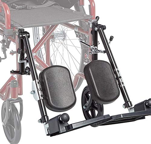 Circle Specialty, Elevating Swing-Away Leg Rests,Large, Plastic Footplates with Padded Calf Pads, for Ziggo Folding Pediatric Wheelchair, ZG1600 & ZG1800, for Kids, Teens, Young Adults (Large) by Circle Specialty Inc