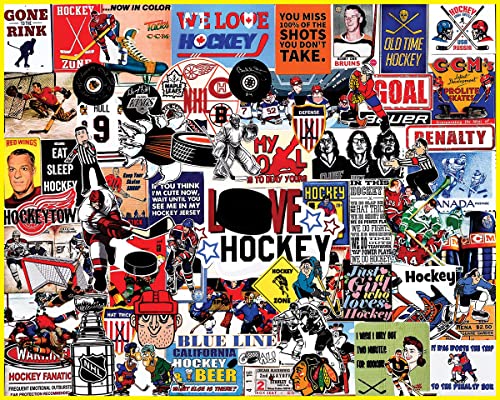 White Mountain - I Love Hockey, 1000 Piece Jigsaw Puzzle, Hockey Puzzle, NHL by White Mountain Puzzles