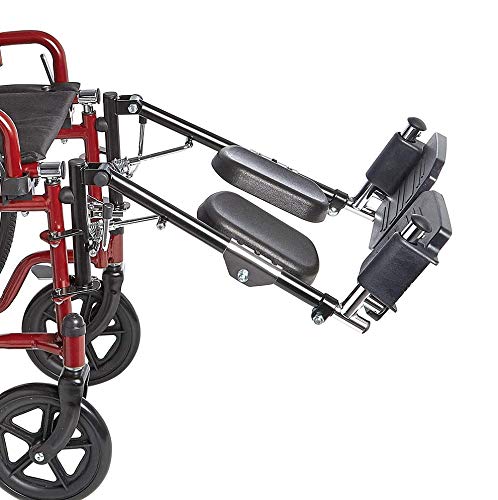 Circle Specialty, Elevating Swing-Away Leg Rests,Large, Plastic Footplates with Padded Calf Pads, for Ziggo Folding Pediatric Wheelchair, ZG1600 & ZG1800, for Kids, Teens, Young Adults (Large) by Circle Specialty Inc