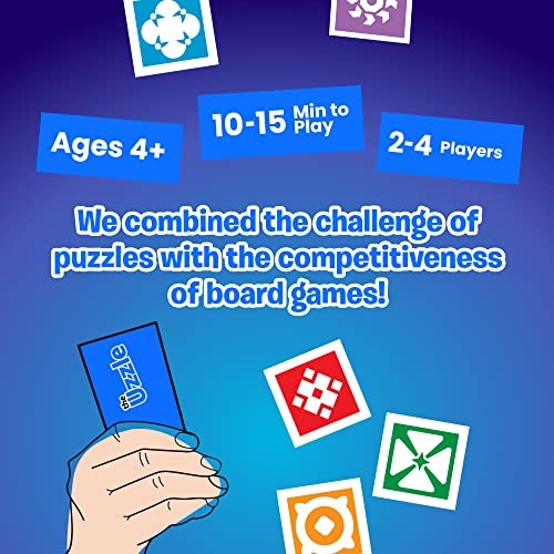 The Uzzle 2.0 Board Game, Popular Family Board Games for Adults, Suitable for Children and Adults, Pattern Block Puzzles Games, Classroom Games for Kids and Adults for Age 4+ from The Uzzle