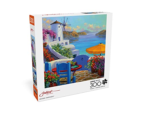 Buffalo Games - Seaside Happiness - 300 Large Piece Jigsaw Puzzle by Buffalo Games