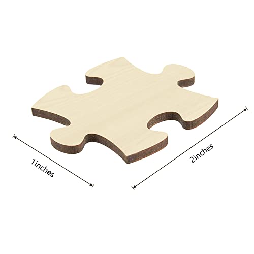 100 Piece Blank Puzzle with Puzzle Tray to Draw on, Each Piece is Unique, Make Your Own Wooden Jigsaw Puzzles, Custom Puzzle 14.2x10.6 Inches for Crafts & DIY by MoinKidz