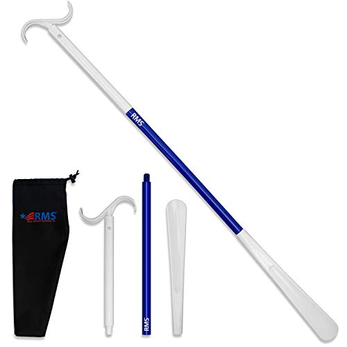 RMS 35.5 Inch Extra Long Shoe Horn Dressing Stick Aid Helper with Travel Bag by Royal Medical Solutions