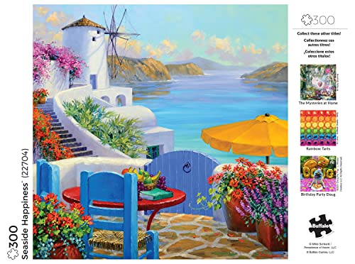 Buffalo Games - Seaside Happiness - 300 Large Piece Jigsaw Puzzle by Buffalo Games