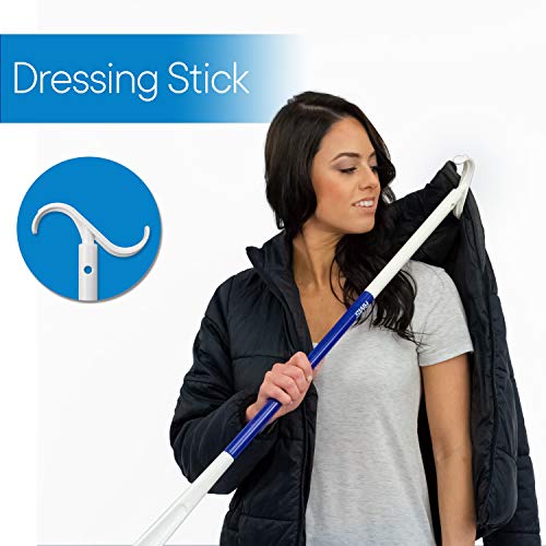 RMS 35.5 Inch Extra Long Shoe Horn Dressing Stick Aid Helper with Travel Bag by Royal Medical Solutions