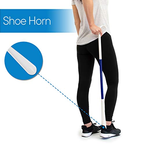 RMS 35.5 Inch Extra Long Shoe Horn Dressing Stick Aid Helper with Travel Bag by Royal Medical Solutions