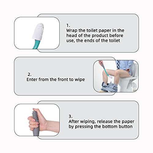 Comfort Wipe Bottom wipe Toliet aids Long Reach Self Assist toilets tools from Fanwer