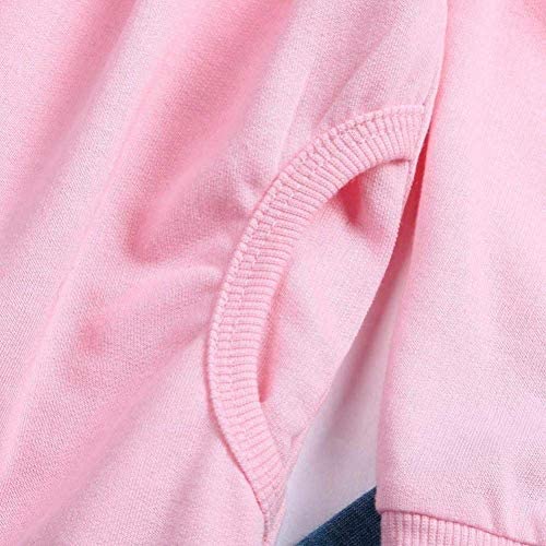 Toddler Girls Clothes Winter Warm Long Sleeve Tops Long Pants Suit Kids Soft Cotton 2Pcs Set (Pink, 3T) from 
