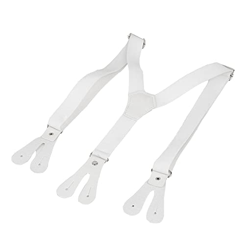 Christening Clothes Wedding Tuxedo Outfit Baby Boys Formal Suit Gentleman Bowtie Long Sleeve Suit(White Suspenders,0-3 Months) by 