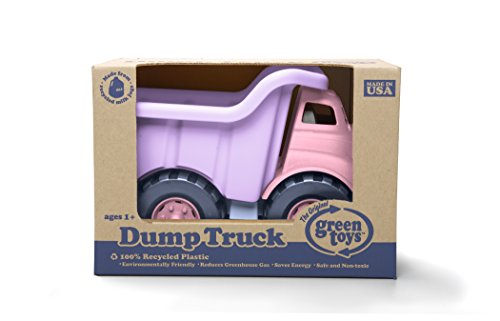 Green Toys Dump Truck in Pink Color - BPA Free, Phthalates Free Play Toys for Improving Gross Motor, Fine Motor Skills. Play Vehicles by Green Toys