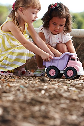 Green Toys Dump Truck in Pink Color - BPA Free, Phthalates Free Play Toys for Improving Gross Motor, Fine Motor Skills. Play Vehicles by Green Toys