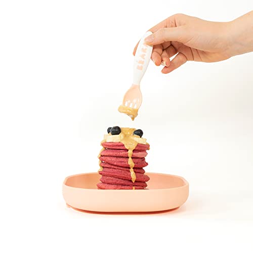 BEABA Toddler Self Feeding Cutlery, Toddler Cutlery, Toddler Utensils, Fork and Spoon Set of 10, BPA, Lead and Phthalate Free, Assorted from BEABA