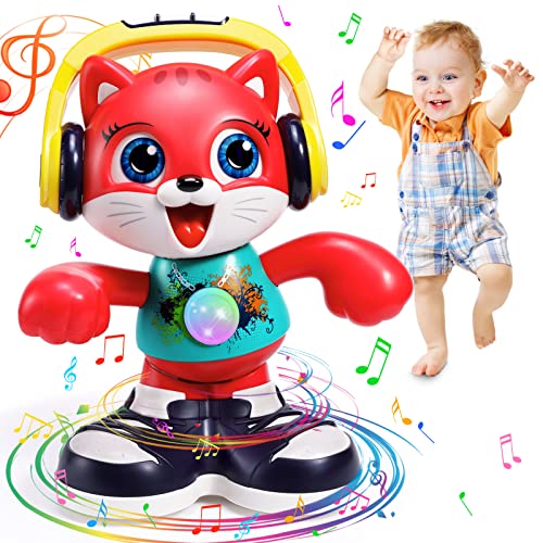 LUDILO Baby Toys 18 Months Interactive Dancing Cat Toddler Toys for 1 Year Old Boy Girl Gifts Infant Baby Musical Toys for Toddlers 1-3 Learning Educational Toys Gifts for 1 2 3 Year Old Boys Girls from LUDILO