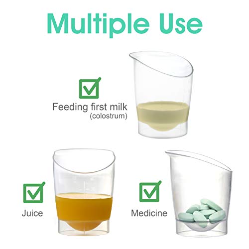 Maymom Baby Feeding Cup; Disposable Reuseable Baby Cup, Short Term Infant Feeding Cup; First Milk Collection Cup (6ct) from Maymom