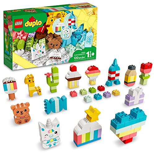 LEGO DUPLO Creative Building Time 10978 Colorful Construction Toy for Preschoolers Aged 18 Months and up (120 Pieces) from LEGO