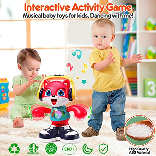 LUDILO Baby Toys 18 Months Interactive Dancing Cat Toddler Toys for 1 Year Old Boy Girl Gifts Infant Baby Musical Toys for Toddlers 1-3 Learning Educational Toys Gifts for 1 2 3 Year Old Boys Girls from LUDILO