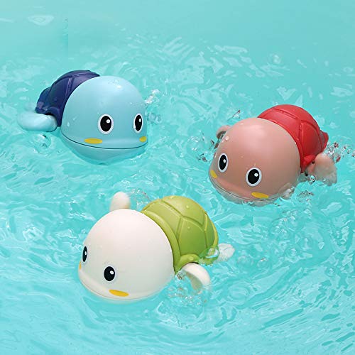 SEPHIX Bath Toys for Toddlers 1-3 Year Old Boys Gifts, Swim Turtle Water Bath Toys for Toddlers Boy Toys for 1 2 3 4 Year Old Girls Gifts, Wind-up Bathtub Toys for Baby Pool Toys Toddler Age 1-2-4 from SEPHIX