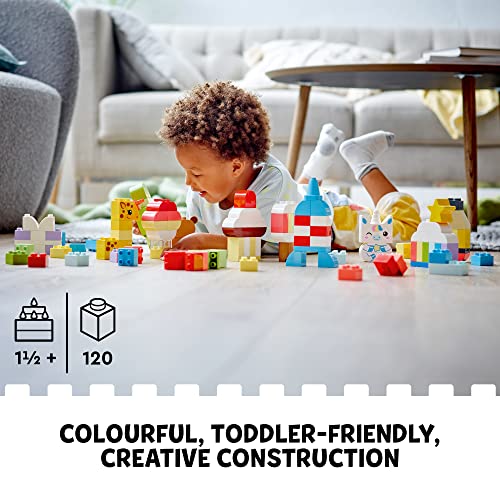 LEGO DUPLO Creative Building Time 10978 Colorful Construction Toy for Preschoolers Aged 18 Months and up (120 Pieces) from LEGO