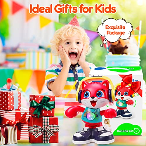 LUDILO Baby Toys 18 Months Interactive Dancing Cat Toddler Toys for 1 Year Old Boy Girl Gifts Infant Baby Musical Toys for Toddlers 1-3 Learning Educational Toys Gifts for 1 2 3 Year Old Boys Girls from LUDILO