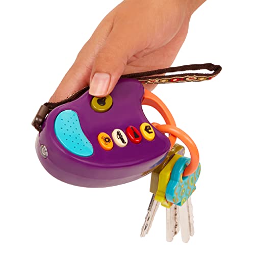 B. toys â FunKeys Toy â Funky Toy Keys for Toddlers and Babies â Toy Car Keys and Purple Remote with Light and Sounds â Non-Toxic by Toysmith