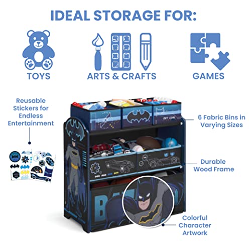 Delta Children Design & Store 6 Bin Toy Storage Organizer, Batman by Delta Children
