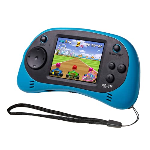 EASEGMER Kids Handheld Game Portable Video Game Player with 200 Games 16 Bit 2.5 Inch Screen Mini Retro Electronic Game Machine ,Best Gift for Child (Blue) by HuiSmart