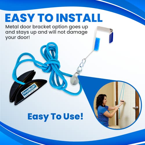 RangeMaster BlueRanger Shoulder Pulley with Patient Guide â Aids Recovery and Rehabilitation â Helps Enhance Pain Free Range of Motion â Adjustable, Metal Bracket Door Attachment from RangeMaster
