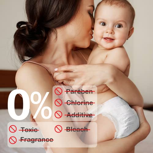 Newborn Diapers for Baby's Sensitive Skin Size 1(8-14lb) 82 Count,Babycozy Bouncy Soft Diapers Fit Baby Preemie, Dry Disposable Diapers Hypoallergenic Without Chlorine by Babycozy