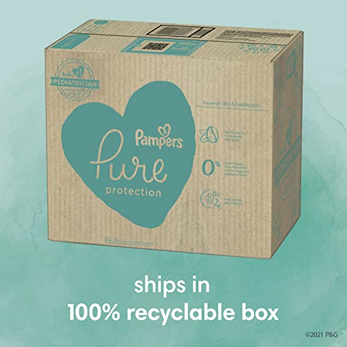 Diapers Size 4, 150 Count - Pampers Pure Protection Disposable Baby Diapers, Hypoallergenic and Unscented Protection (Packaging & Prints May Vary) from Procter & Gamble
