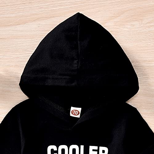 Toddler Baby Boys Hoodie Sweatshirt Outfits Spring Winter Sweatsuits Clothes Sets (Black, 18-24 Months) from 