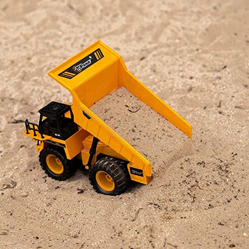 Top Race Remote Control Construction Dump Truck Toy, RC Dump Truck Toys, Construction Toys Vehicle, RC Truck Toys for 8,9,10,11,12 Year Old Boys and up, Toy Trucks 1:18 Scale, TR-112 from Top Race
