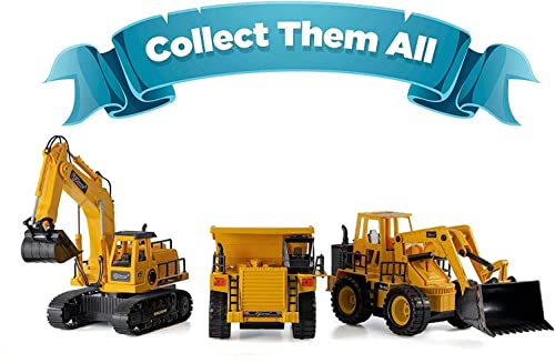 Top Race Remote Control Construction Dump Truck Toy, RC Dump Truck Toys, Construction Toys Vehicle, RC Truck Toys for 8,9,10,11,12 Year Old Boys and up, Toy Trucks 1:18 Scale, TR-112 from Top Race