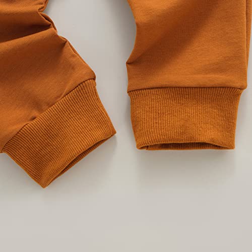 Toddler Baby Boy Fall Winter Outfits Colorblock Crewneck Sweatshirt Casual Pants Outfit 2Pcs Clothes Set (White, 12-18 Months) by Chloefairy