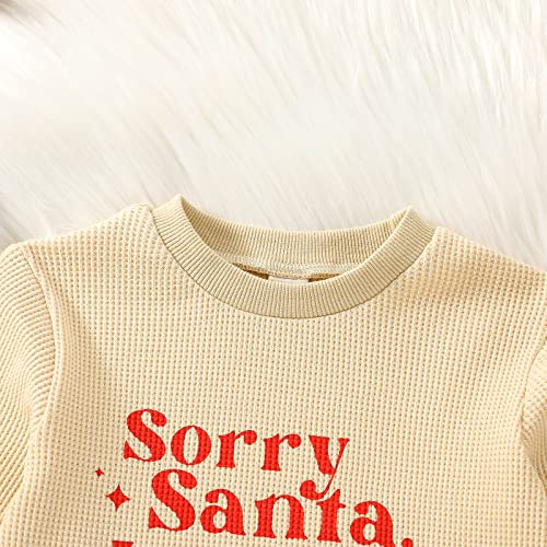 Newborn Baby Girl Boy Christmas Outfit Santa Baby Romper Jumpsuit Oversized Long Sleeve Onesie Fall Winter Clothes (Sorry Santa I drank the milk , 18-24 Months ) from Sunwittafy