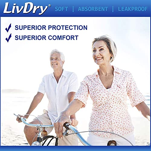LivDry Adult Incontinence Underwear, Extra Comfort Absorbency, Leak Protection, Large, 72-Pack by LiveDo USA Inc.