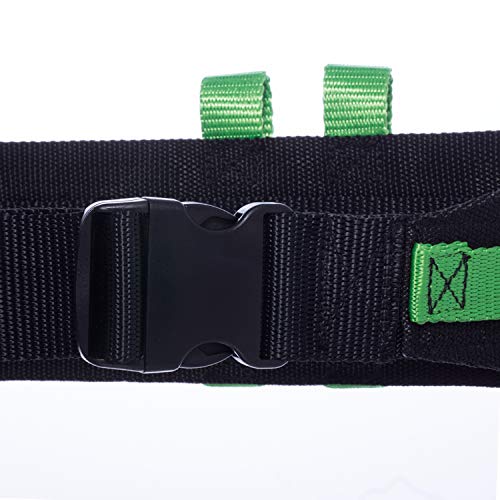 COW&COW Gait Belt (28inch-52inch) - with 6 Handles and Quick Release Buckle - Transfer Walking and Standing Assist Aid for Homecare,Nurse,Physical Therapy(Green) from COW&COW Care