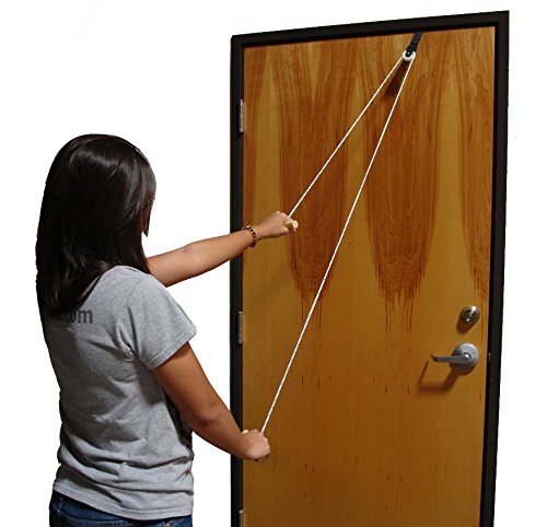 Workoutz Rehabilitation Shoulder Pulley Range of Motion Stretch Ranger Physical Therapy Aid (Regular with Wooden Handles) from Workoutz