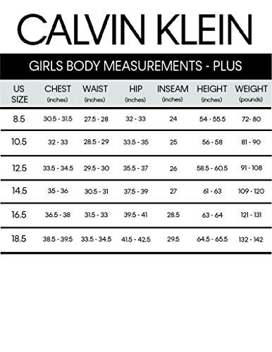 Calvin Klein Girls' Sleeveless Party Dress, Fit and Flare Silhouette, Round Neckline & Back Zip Closure, Black, 8 by Calvin Klein