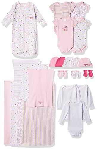 SpaSilk Essential Newborn Baby Layette Set - 0-6 Months - Pink Girl, Set of 23 from Layette Spasilk
