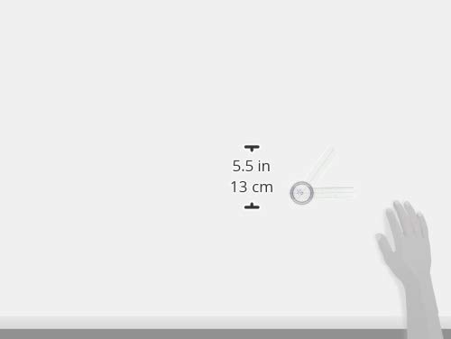 Blue Jay Take a Range Check Clear Plastic Goniometer - 360 Deg., 6 in. Goniometer, Physical Therapy Goniometer with ISO Accuracy with Linear Moving Arm, Clear Gauging Angle. Physical Therapy Aids from Complete Medical Manufacturing Group