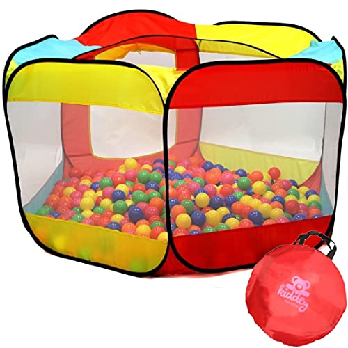 Kiddey Ball Pit Play Tent for Kids - 6-Sided Ball Pit for Kids Toddlers and Baby - Fill with Plastic Balls (Balls Not Included) or Use As an Indoor / Outdoor Play Tent Great Gift Idea by Kiddey