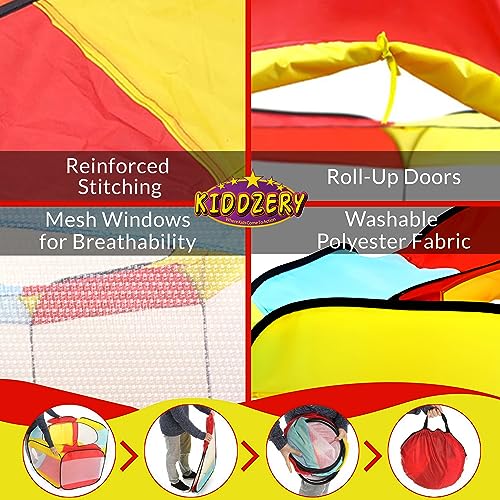 Kiddey Ball Pit Play Tent for Kids - 6-Sided Ball Pit for Kids Toddlers and Baby - Fill with Plastic Balls (Balls Not Included) or Use As an Indoor / Outdoor Play Tent Great Gift Idea by Kiddey