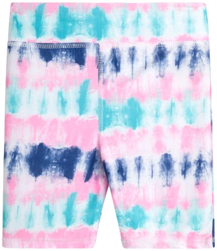 Reebok Girls Active Shorts - Spandex Athletic High Waisted Gym Workout Yoga Bike Shorts (2 Pack), Size X-Large/(14/16, Blue Print by 