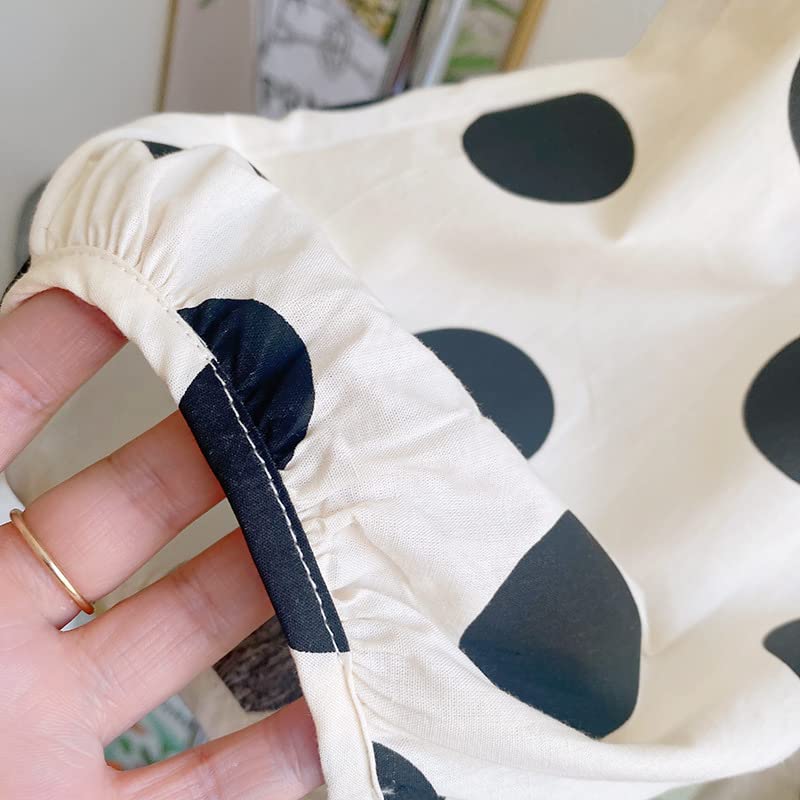 Balatale Toddler Girl Clothes Outfits Sleeveless Backless Tie Back Top and Polka Dot Pants Set with Sun Hat 3Pcs Summer Clothing for Girl Light Green 2-3t by Balatale