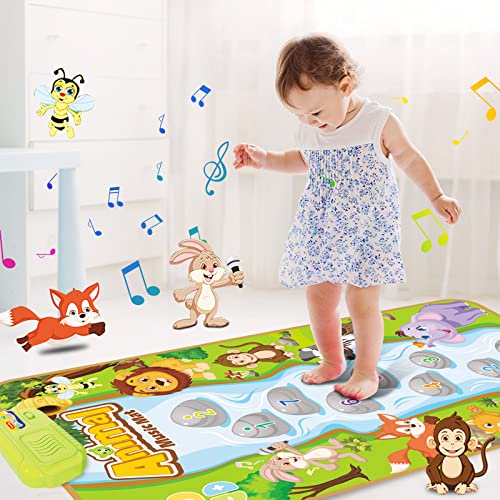BAIAI Baby Music Mat Toys: Montessori Toy Toddlers Dance Pad for 2-4 Year Old - Sensory Step & Sing Floor Mat for Kids Age 1 2 3 4 5 6 Christmas Birthday Gifts from Shantou Aozheng Education Technology Co., LTD
